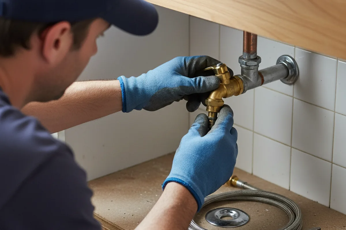 Shutoff valve and fitting work during Faucet and Fixture Repair in Elsie